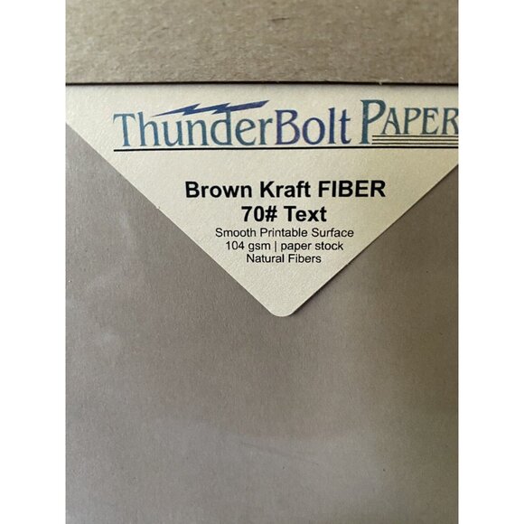 70lb Brown Kraft Paper Sheets, 8.5 x 11" 150 Sheets 8 1/2 x 11" NEW/SEALED - Picture 2 of 3